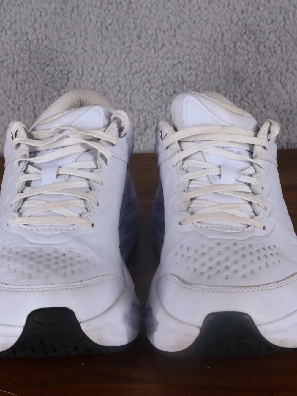 Hoka White Athletic Walking Shoes